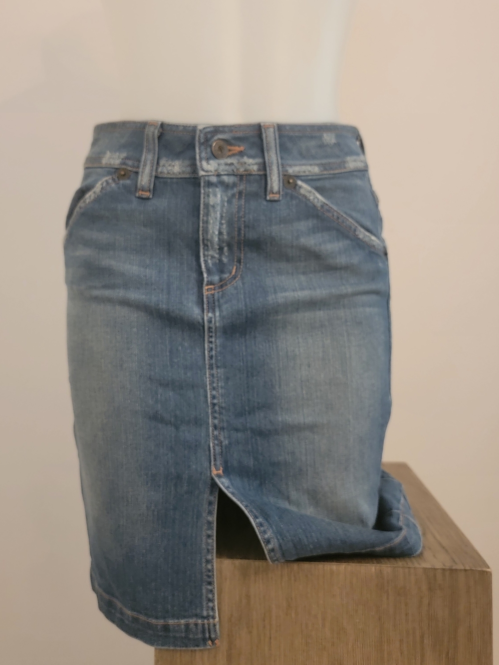 Y2K Guess  Denim Skirt with Front Slit